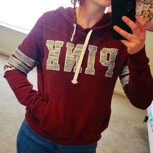 PINK Vixtoria Secret burgundy Hoodie